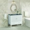 James Martin Vanities 36'' Vanity, Bright White w/ 3 CM Parisien Bleu Quartz Top 485-V36-BW-3PBL - alternate 4